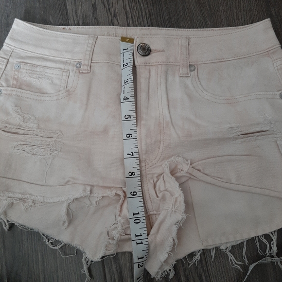 American Eagle pink size 8 High Rise Jean Short - Picture 3 of 4